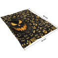 thumbnail image 4 of Halloween Spooky Jack O Lanterns Blanket,Comfortable Soft Flannel Throw Blanket,All Season,Warm Lightweight Blankets for Sofa Bed Couch Living Room Chair,60"x80", 4 of 4
