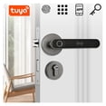 thumbnail image 3 of Door Lock, Tuya Biometric Electronic Lock Digital Smart Door Lock Finrprint Password Entry Door Knobs Lock For Bedroom Home Office ,Easy to Install, 3 of 8