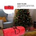 thumbnail image 1 of STRANDCHIC 1Pc Red Xmas Tree Container Storage Bag Sturdy Handle Smooth Surface Design, 1 of 4
