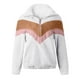 thumbnail image 3 of Gibobby Sudaderas de moda Mujeres Patchwork media cremallera Fuzzy Fleece manga larga sudadera Pullover Tops blusa （Blanco， XXXXL), 3 of 5