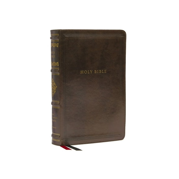 Pre-Owned Nkjv, Personal Size Reference Bible, Sovereign Collection, Leathersoft, Brown, Red Letter, Comfort Print: Holy Bible, Ne, (Hardcover)