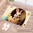 thumbnail image 5 of Easter Polyester Non-Slip Machine Washable Bath Rugs Office Mat Floor Mats, 5 of 6