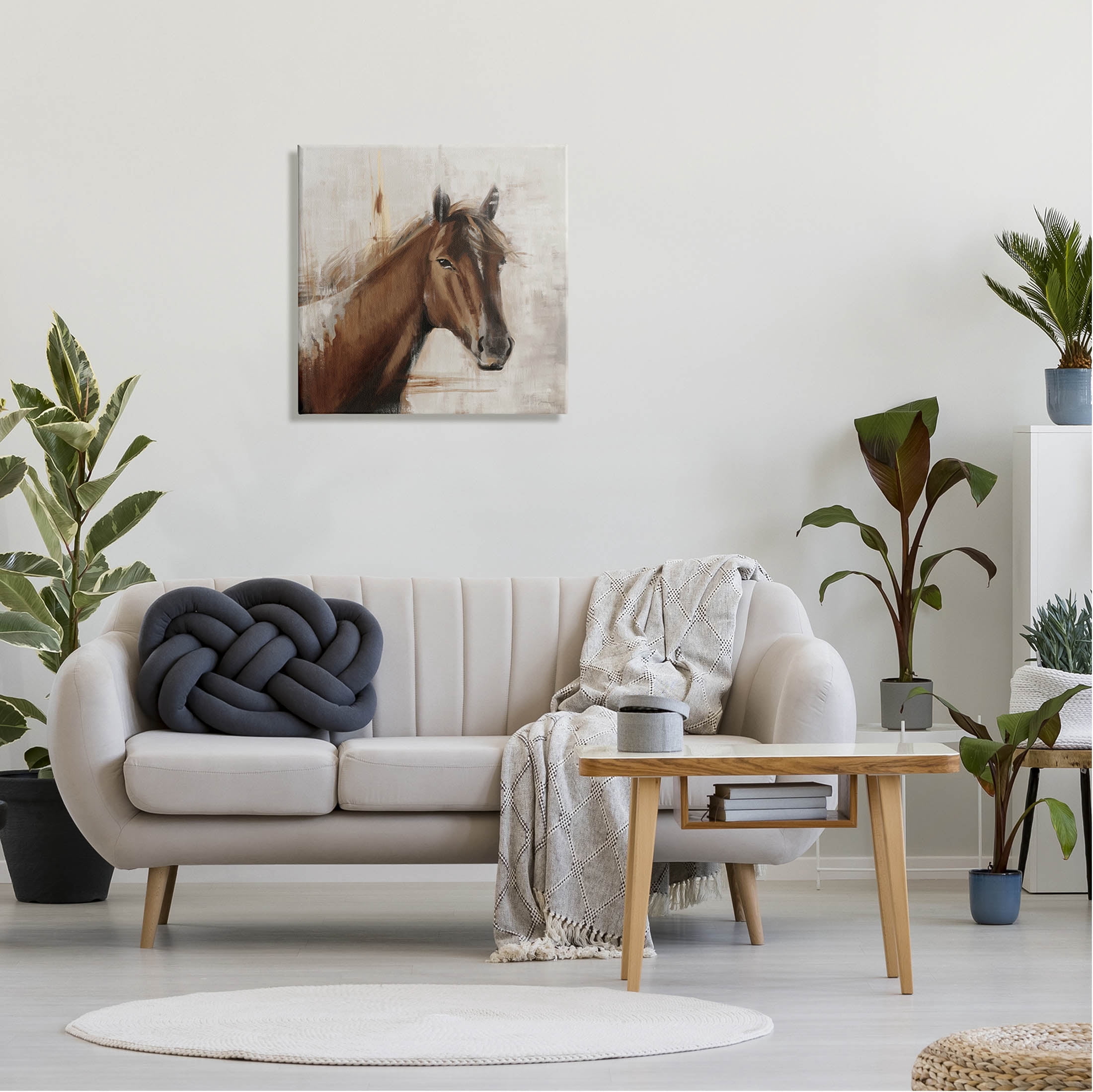 Stupell Industries Modern Stallion Painting Painting Gallery Wrapped Canvas Print Wall Art, Design by Liz Jardine