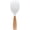 A, variant on Short Wooden Handle Silicone Spatula, Multifunction Spatula Cooking Spoon, Silicone Spoon with Wooden Handle, Heat-insulation Heat-resistant Spoons for Rice Cooker (F)