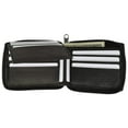 thumbnail image 2 of Mens Lamb Leather Zippered Bifold Flap up ID Wallet 1256, 2 of 12