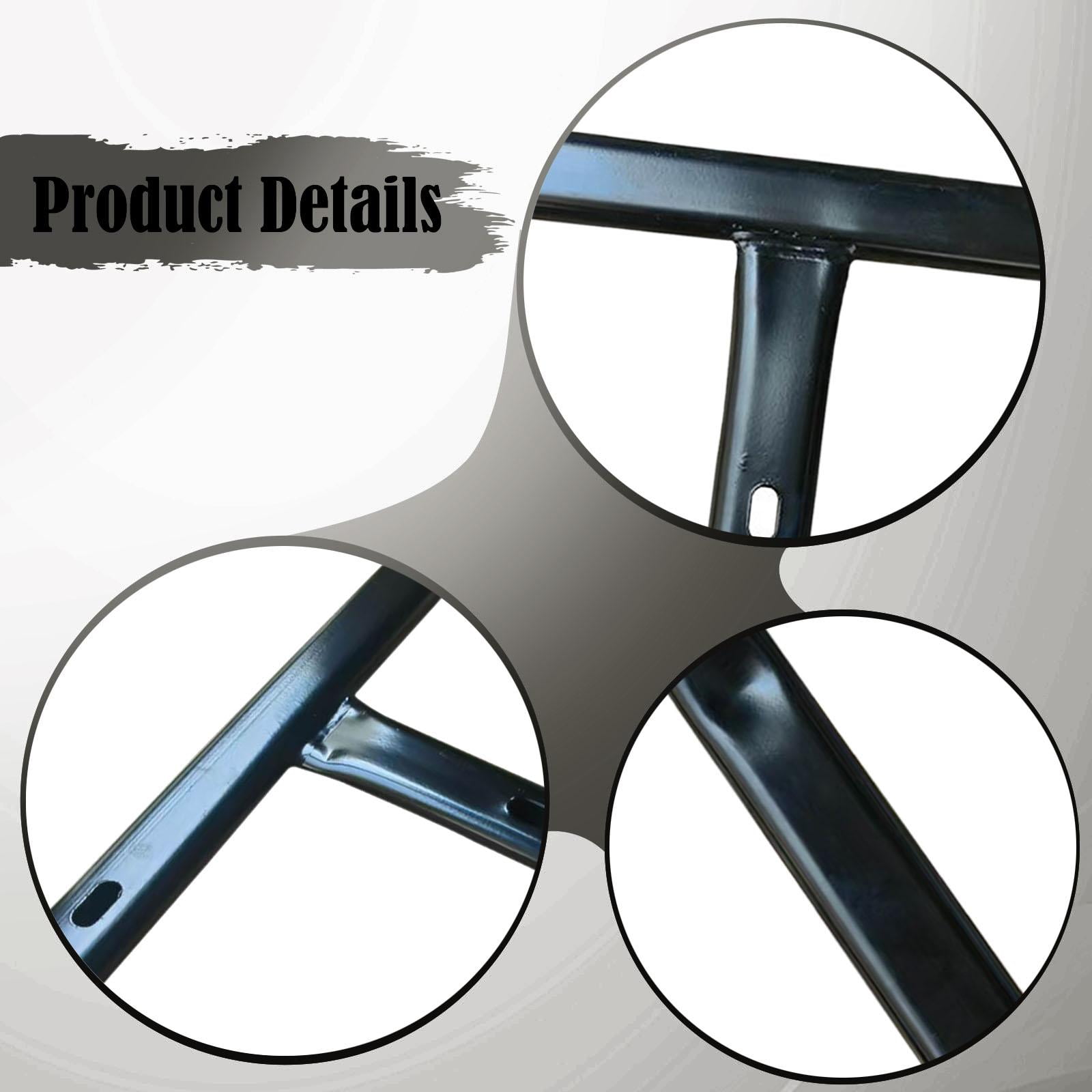 Swivel Chair Back Support Rod T Bar Iron Durable Replacement for Office Lounge Game Desk Chair