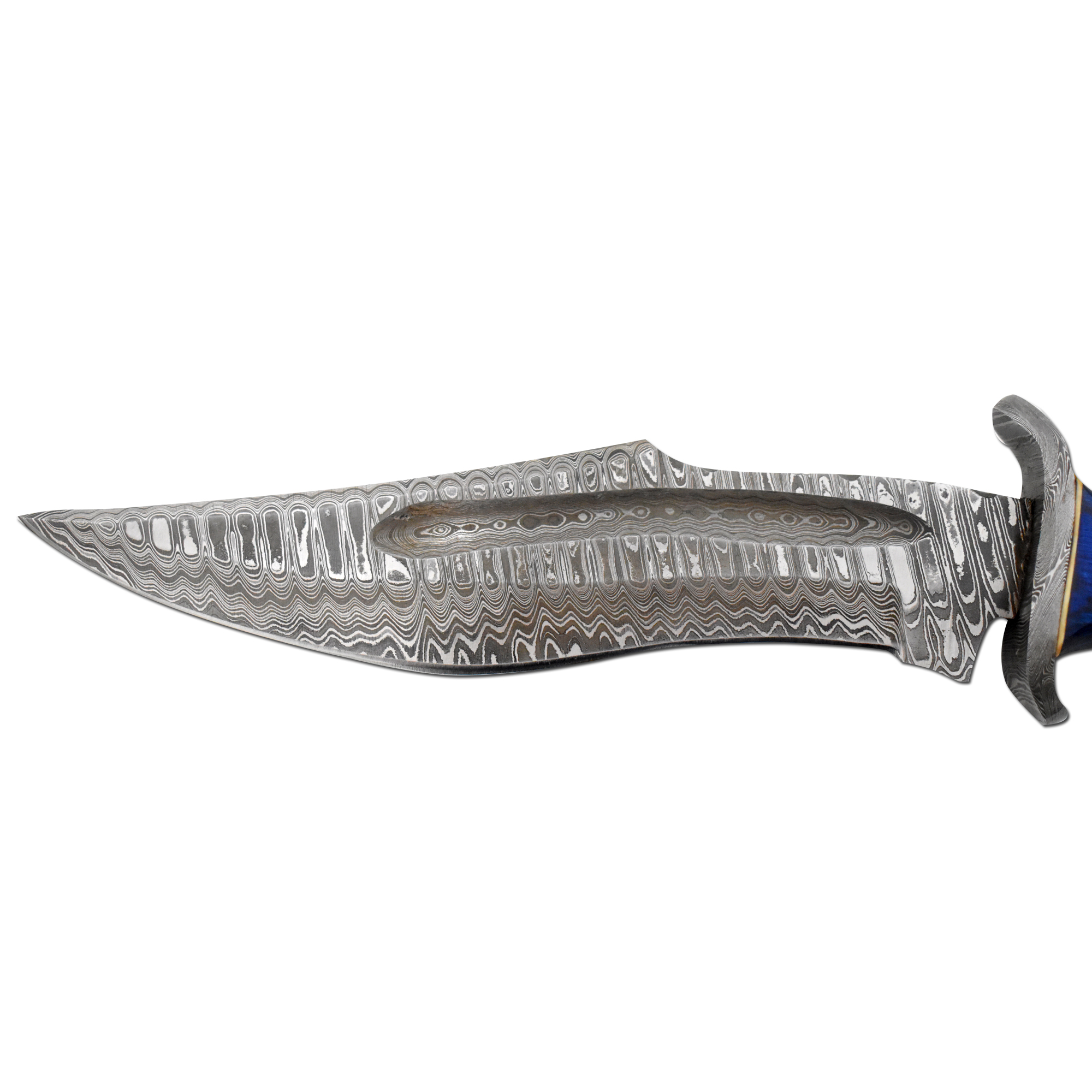 Old Ram Handmade Custom Damascus Hunting Bush-craft Knife with Sheath
