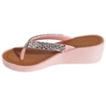 thumbnail image 3 of Elli by Capelli Girls' Rhinestone Flip Flop Sandals Color: Blush Size: 12/13, 3 of 4