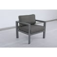 thumbnail image 6 of Cabo Club Chair Gray Aluminum Frame in Charcoal Cushion, 6 of 6