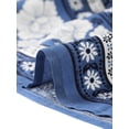thumbnail image 5 of Falda floral Allegra K Boho con borlas Cintura elástica Casual maxi Azul S, 5 of 5