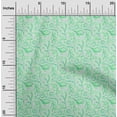 thumbnail image 2 of oneOone Cotton Poplin Green Fabric Floral Dress Material Fabric Print Fabric By The Yard 56 Inch Wide, 2 of 4