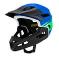thumbnail image 1 of Casco de bicicleta de cara completa, casco de bicicleta de montaña, PC Epcs, gorra portátil cómoda con forro extraíble para hombres y mujeres, deportes Azul verde, 1 of 8