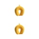 thumbnail image 4 of Inteprter Almohada en forma de U de espuma para oficina, soporte para el cuello, cojín para dormir amarillo jengibre 2Conjunto, 4 of 6