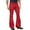 A-Red382, variant on XIAONU Flared Jeans For Men Slim Fit Retro Bell-Bottom Pants Trendy Stretchy Pants Work Pants With Pockets