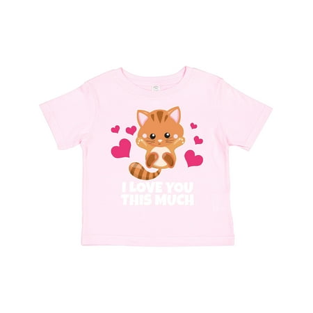 

Inktastic I Love You This Much Kitten Gift Toddler Boy or Toddler Girl T-Shirt