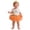 j-785White371, variant on HAYIMI Baby Girls 1st Birthday Outfit Sets, One Print Romper Orange Tulle Tutu Skirt with Gold Bow Headband, First Birthday Party Breathable Clothes Sets