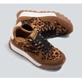 thumbnail image 5 of LUCKY STEP Comfort Retro Color Blocked Sneakers Fashion Casual Shoes,Brown Leopard,Womens, 5 of 9