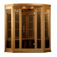 thumbnail image 2 of Dynamic Saunas Avignon 3-Person Corner Canadian Red Cedar Ultra Low EMF FAR Infrared Sauna, 2 of 10