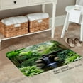 thumbnail image 2 of SXPUBZ Non Slip Flannel Floor Mat with Beautiful Garden Waterfall Design for Bathroom Kitchen Bedroom Decor 16x24 inch, 2 of 5