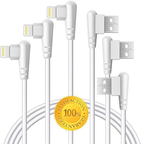 2m 6ft Angled Lightning to USB Cable - Lightning Cables