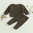 thumbnail image 4 of Toddler Boys Fall Outfits Geometry Pattern Crew Neck Long Sleeve Sweatshirts and Long Pants 2Pcs Clothes Set 2-3 Years, 4 of 7