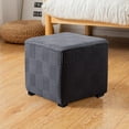 thumbnail image 2 of Ottoman Covers Slipcovers Square Ottoman Footstool Cover Protector with Elastic Bottom, Colour 1, 2 of 8