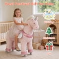 thumbnail image 3 of DEYGIA Ride on Unicorn Toys for Kids, Ride on Toy for Girls 4 to 9 Years Old, 36.6'' Height Riding Horse Rider Mechanical Walking Action Plush Toys, No Battery or Electricity, Max Load 165LBS, 3 of 8
