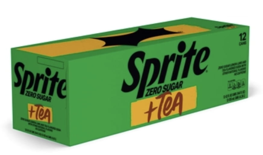 Sprite + Tea Zero Sugar,  12 Fl Oz, 24 Pack