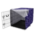 thumbnail image 3 of Mermaid Tail Dog Crate Cover, Japanese Folk Inspired Cartoonish Squama Scales in Purple Color Palette, Easy to Use Pet Kennel Cover for Medium Large Dogs, 35" x 23" x 27", Multicolor, by Ambesonne, 3 of 6