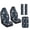 Gray Gothic Skulls, variant on Xixirimido Car Seat Protection Set 5 Pieces Breathable PU Leather Front Seat Covers with Seat Belt and Console Covers Universal Fits Most Cars, Eagle Moon Starry Night