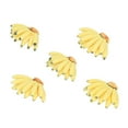 5 Pcs Dollhouse Bananas 112 Scale Artificial Realistic Fake Fruit