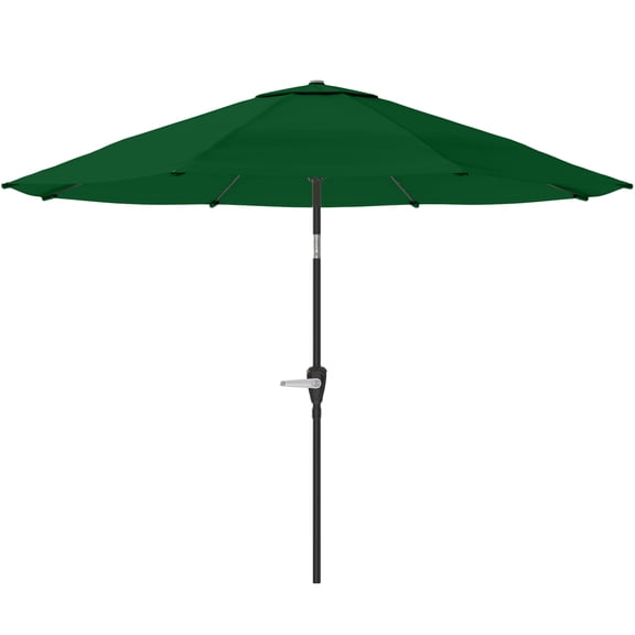Pure Garden 10FT Patio Umbrella - Auto Tilt and Vented Canopy (Hunter Green)