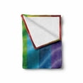 thumbnail image 2 of Rainbow Soft Flannel Fleece Blanket, Pride Flag Inspired Design with Vivid Colors Love Wins Gender Freedom LGBT Themed, Cozy Plush for Indoor and Outdoor Use, 50" x 60", Multicolor, by Ambesonne, 2 of 6