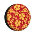 thumbnail image 1 of Balery Red Vintage Flowers Cubiertas para Neumáticos - Protector Resistente para Neumáticos de Camioneta, SUV, Remolque, Camper y RV-14 inch, 1 of 6
