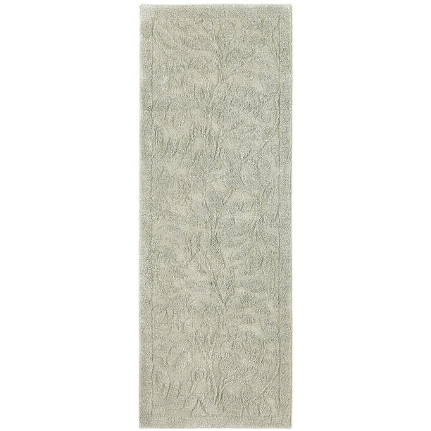 Mohawk Home Foliage Sage Bath Rug Runner, 2'2"x6', Green