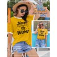 thumbnail image 4 of ZXSXSY Women's Dandelion Graphic Tee Never Stop Making Wishes Print Short Sleeve T-Shirts, 4 of 7