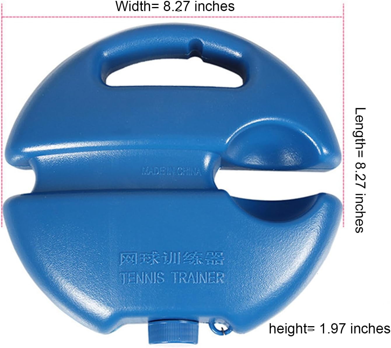Q&F Tech Tennis Trainer Rebound Ball Set, Solo Practice Reaction Kit/Ball, Portable Self Training Tool/Device, for Beginners/Adults - 1base+2balls