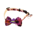 thumbnail image 3 of Halloween Pet Collar with Purple Witch Hat and Bell, Cute Bowtie Dog Collar for Small Pets, Festive Kitten Collar with Bell 1 Pack, 3 of 3