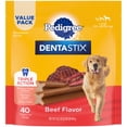 thumbnail image 2 of Pedigree Dentastix Beefflavor, Large Dog Treats, 2.08 Lb. Bag, 2 of 14