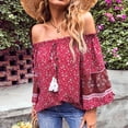 thumbnail image 3 of Blusa de mujer, blusa con hombros descubiertos para mujer, blusa con hombros descubiertos, blusa con hombros descubiertos, construcción resistente, 3 of 6