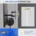 thumbnail image 2 of Anchor with Bolt, Heavy Duty Hollow Drywall Anchor, TV Mount Kit Compatible, Hollow Wall Anchor, Holds 12, 2 of 5