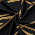 thumbnail image 4 of Gibelle Black and Gold Striped Shower Curtain, Abstract Modern Minimalist Waterproof Fabric Shower Curtain Set with Hooks, 72" x 72", 4 of 6