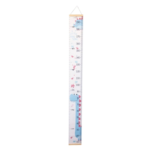 TIELUTT Children's Growth Chart Wall Canvas Removable Height Chart with Measuring Ruler Measuring Tape Body Dress Tape Measure Tapes Suction Cup Handle Yardstick Measure