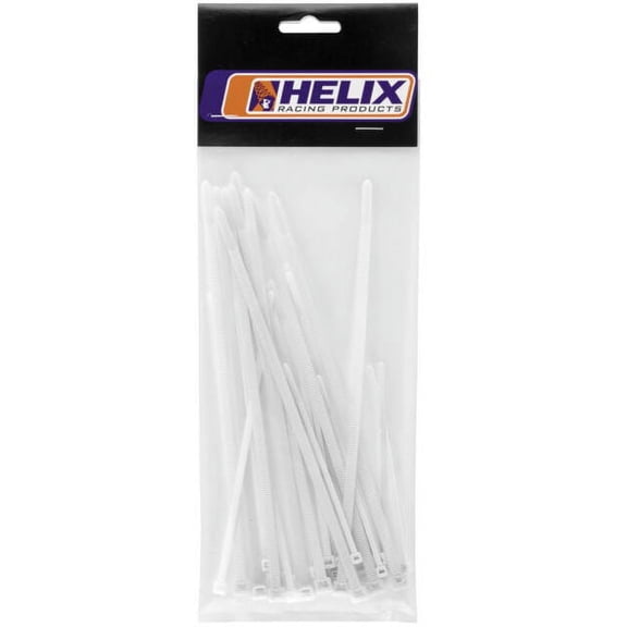 Helix Racing Products  303-4689; Assorted Cable Ties White 30-Pack