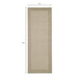 thumbnail image 3 of Mainstays Farmhouse Faux Sisal Beige Border Indoor Hallway Runner Rug, 1'9"x5', 3 of 9