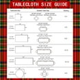 thumbnail image 6 of Winter Holiday Christmas Tablecloth, Plaid Printed Fabric Table Cloth, Stain Release Table Cover for Xmas/Dinner Party Decoration (60 X 102 INCH, Rectangle), 6 of 7