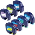 thumbnail image 1 of 7-Pack Label Tape Compatible for DYMO LetraTag LT 91330 91331 91332 91333 91334 91335 16952 (1/2 Inch x 13, 1 of 5