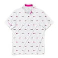 thumbnail image 4 of SCALES Trippy Fish Short Sleeve Polo Black, Small, 4 of 6