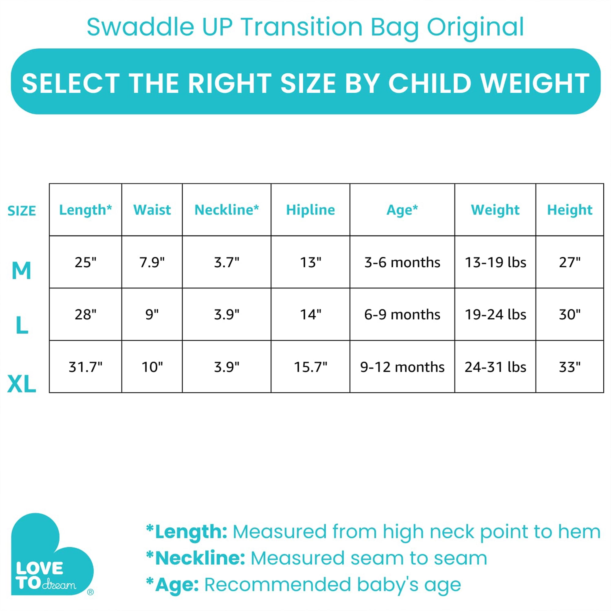 Love to Dream Swaddle UP Transition Baby Sleep Bag 1.0 TOG, Zip-Off Wings, Large 19-24 lbs, Grey