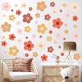 thumbnail image 5 of 12 Hojas De Pegatinas De Pared De Flores, Lindas Y Coloridas Pegatinas De Pared Florales, Pegatinas De Vinilo Para Despegar Y Pegar, Pegatinas De Pared Y2K Preppy Hippie, Decoración Estética Para Niña, 5 of 5